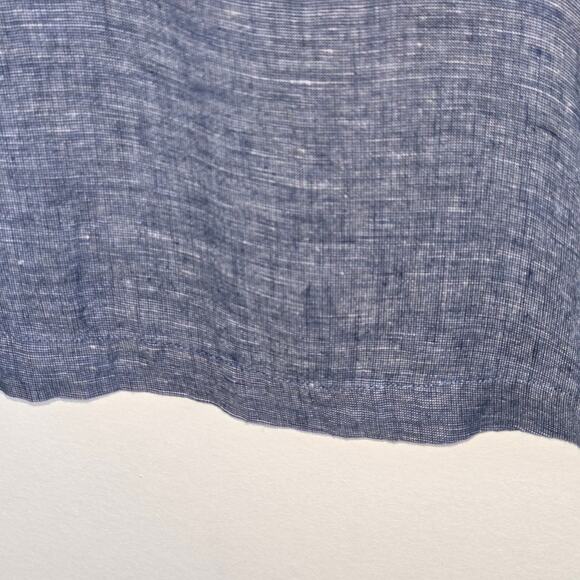 Sigrid Olsen Blue Linen Women's Pullover Top. Size Medium - Picture 4 of 6